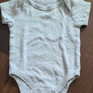 Gray Polka Dot Baby One Piece